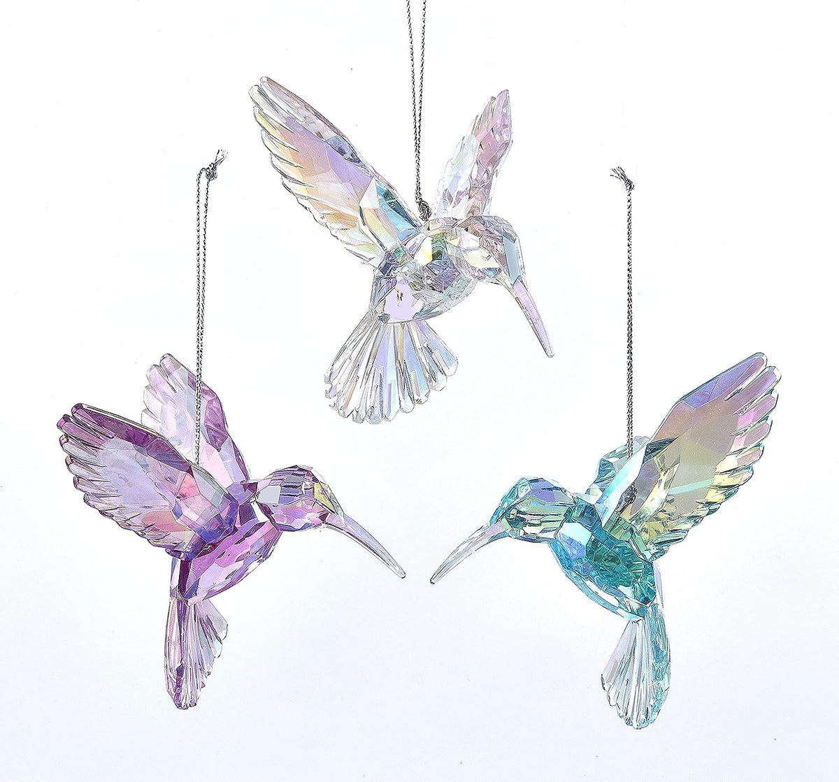 Iridescent Jade Hummingbird Ornament main image 1