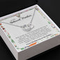 To My Beloved Mother - Perfect Pair Necklace - We Love Hummingbirds