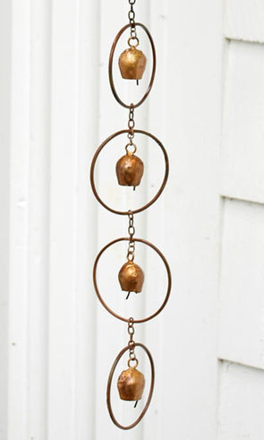 Copper Bell Rain Chain