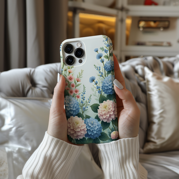 Vintage Coquette Peony Flowers Phone Case for iPhone and Samsung