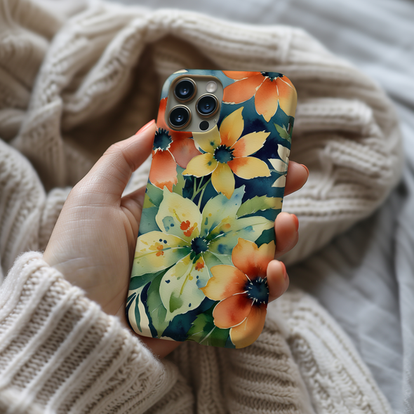 Vintage Botanical Flower Art Phone Case for iPhone & Samsung