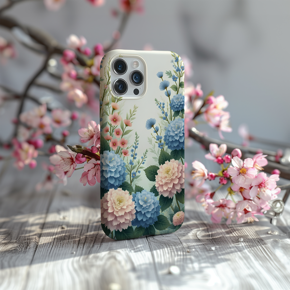 Vintage Coquette Peony Flowers Phone Case for iPhone and Samsung