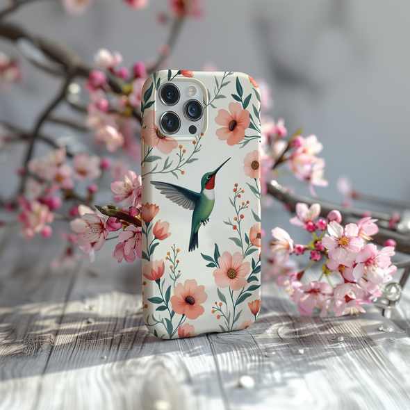 Hummingbird Floral Phone Case for iPhone & Samsung
