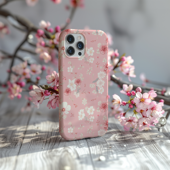 Coquette Pink Floral Phone Case for iPhone & Samsung