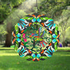 12" Colorful Hummingbird Metal Wind Spinner - We Love Hummingbirds