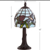 12" LED Tiffany Hummingbird Lamp - We Love Hummingbirds