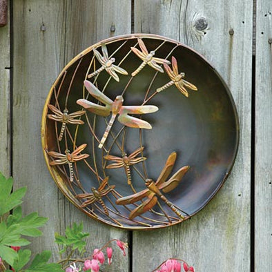 12 Raised Dragonflies Disc Wall Art for Indoor and Outdoor Walls - We Love Hummingbirds