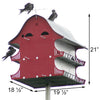 16 Room Purple Martin Barn Birdhouse for Outdoors, Garden, and Backyard Decor - We Love Hummingbirds