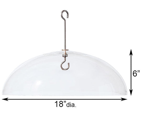 18" Clear Super Dome Baffle - We Love Hummingbirds