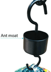 2 Sets Hummingbird Feeder for Outdoors with Hand Blown Glass, Hand Bird Feeder with Perch, Blue Paintings and Flower, 38 Ounces Including Ant Moat, Metal Hook, Hanging Wires, Brush - We Love Hummingbirds