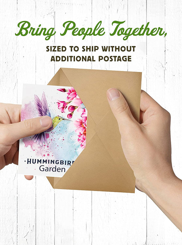 20 Hummingbird Garden Wildflower Seed Packets - We Love Hummingbirds