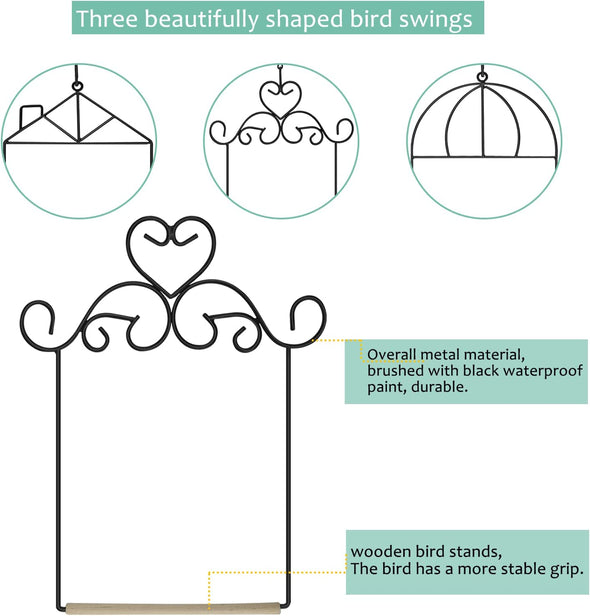 3 Pack of Hummingbird Swings - We Love Hummingbirds