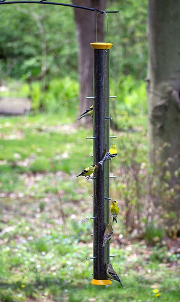 36" Yellow Finch Flocker Bird Feeder - We Love Hummingbirds