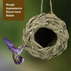 4Pack Hanging Bird Hummingbird Nest House for Outside,Natural Grass Hanging Bird Hut,Made of Natural Grass, Perfect for Garden Patio Lawn Office Indoor - We Love Hummingbirds