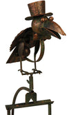 54" Staked Steel Dapper Bird Rocker - We Love Hummingbirds