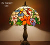 Tiffany Hummingbird Stained Glass Lamp