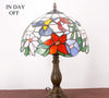 Tiffany Hummingbird Stained Glass Lamp