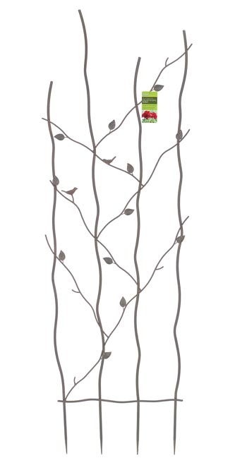 70" Antique Rust Nature Trellis - We Love Hummingbirds