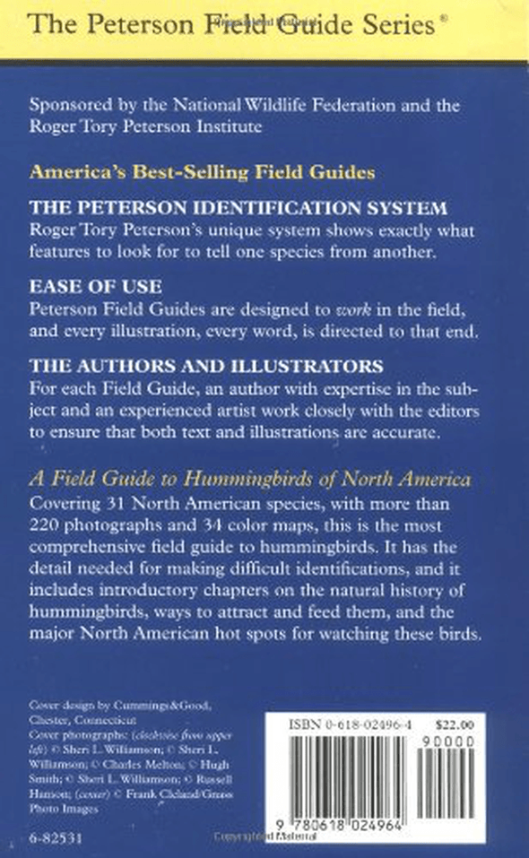 A Field Guide to Hummingbirds of North America (Peterson Field Guides) - We Love Hummingbirds