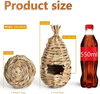 AQUEENLY Hummingbird House Set of 3 Hand Woven Hummingbird Houses Nest Small Hanging Audubon Birdhouse - We Love Hummingbirds