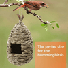AQUEENLY Hummingbird House Set of 3 Hand Woven Hummingbird Houses Nest Small Hanging Audubon Birdhouse - We Love Hummingbirds