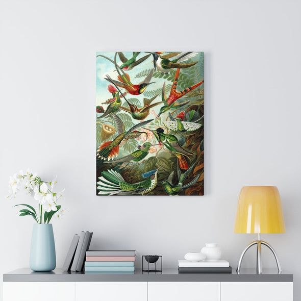 Beautiful Canvas with Many Hummingbirds Wall Art Decor - We Love Hummingbirds
