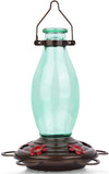 Beautiful Edison Bulb Glass Hummingbird Feeder - Holds 25 oz of Nectar - We Love Hummingbirds