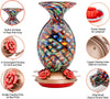 Beautiful Fantasy Mermaid Hand Blown Glass Hummingbird Feeder - Holds 32 oz of Nectar - We Love Hummingbirds