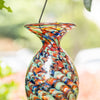 Beautiful Fantasy Mermaid Hand Blown Glass Hummingbird Feeder - Holds 32 oz of Nectar - We Love Hummingbirds