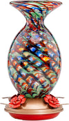 Beautiful Fantasy Mermaid Hand Blown Glass Hummingbird Feeder - Holds 32 oz of Nectar - We Love Hummingbirds