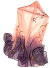 Beautiful Floral Hummingbird Silk Scarf - We Love Hummingbirds