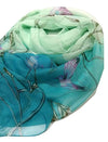 Beautiful Floral Hummingbird Silk Scarf - We Love Hummingbirds