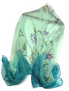 Beautiful Floral Hummingbird Silk Scarf - We Love Hummingbirds