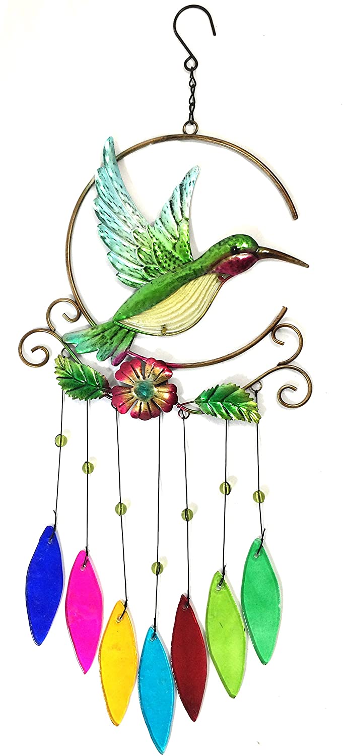 Flourish Filigree Hummingbird Wind Chime