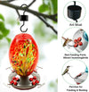 Beautiful Red Phoenix Hand Blown Glass Hummingbird Feeder - Holds 25 oz of Nectar - We Love Hummingbirds
