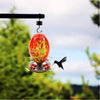 Beautiful Red Phoenix Hand Blown Glass Hummingbird Feeder - Holds 25 oz of Nectar - We Love Hummingbirds