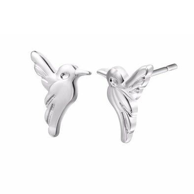 Beautiful Silver Hummingbird Earrings - We Love Hummingbirds