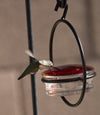Beautiful Small Glass Hanging Hummingbird Feeder - Attracts Hummers Like Crazy! - We Love Hummingbirds