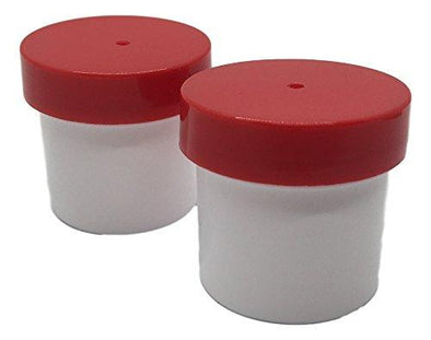 Bee & Wasp Proof Hummingbird Nectar Cups - White with Red Lid - Set of 2 - We Love Hummingbirds