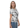 Black and White Hummingbirds All Over T-shirt - We Love Hummingbirds