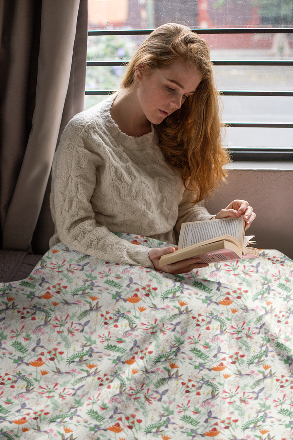 Hummingbird Dream Minky Blanket