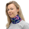 Blue Hummingbird Flowers Neck Gaiter Mask - We Love Hummingbirds