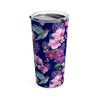 Blue Hummingbird Flowers Tumbler in 20oz Size - Perfect Gift Idea! - We Love Hummingbirds