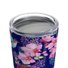 Blue Hummingbird Flowers Tumbler in 20oz Size - Perfect Gift Idea! - We Love Hummingbirds