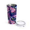 Blue Hummingbird Flowers Tumbler in 20oz Size - Perfect Gift Idea! - We Love Hummingbirds