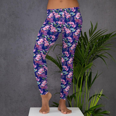 Blue Hummingbird Leggings - We Love Hummingbirds