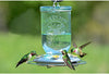 Blue Mason Jar Glass Hummingbird Feeder - Holds 32 oz of Nectar - We Love Hummingbirds