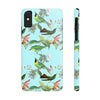 Blue Vintage Hummingbirds Slim Phone Case for iPhone, Samsung Galaxy, and Android - We Love Hummingbirds