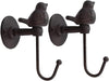 Brown Songbird Cast Iron Wall Hooks for Home Decor - We Love Hummingbirds