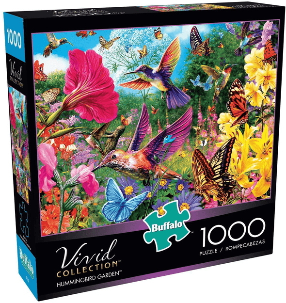 Buffalo Games - Hummingbird Garden - 1000 Piece Jigsaw Puzzle - We Love Hummingbirds